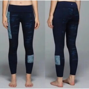 Lululemon Wunder Under Sashiko Patch Camo Leggings 8